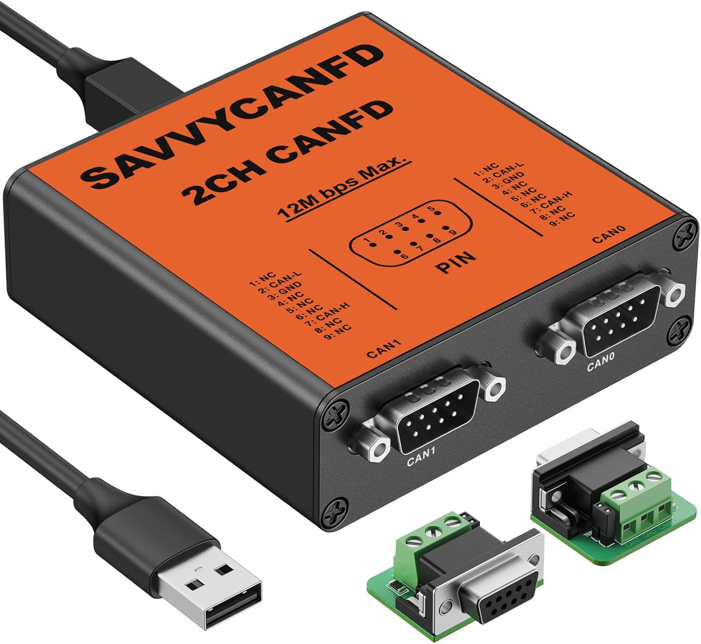 USB to Dual Channel CAN FD Converter for High-Speed Data Transfer
