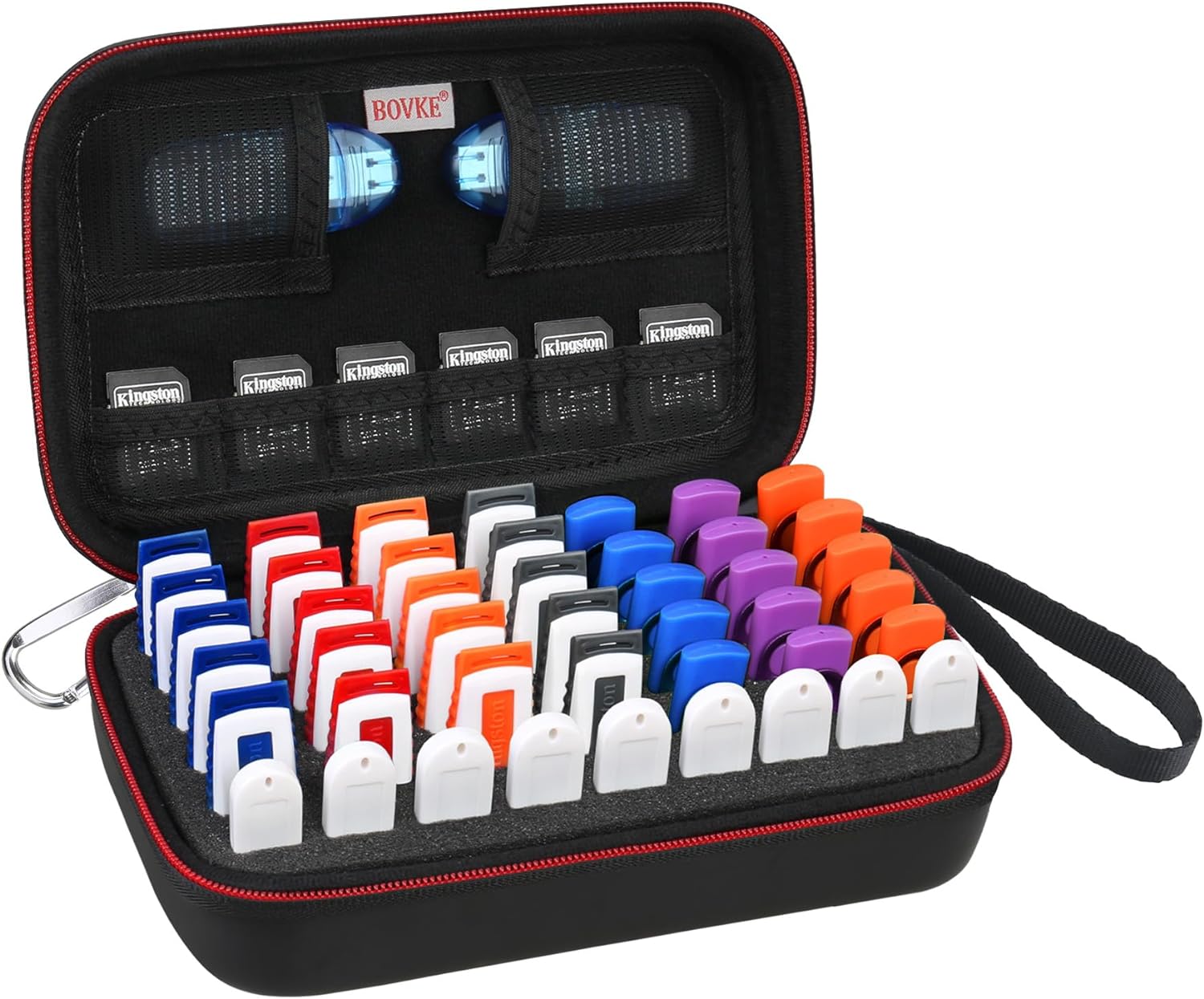 Compact 48 Slot Flash Drive Case