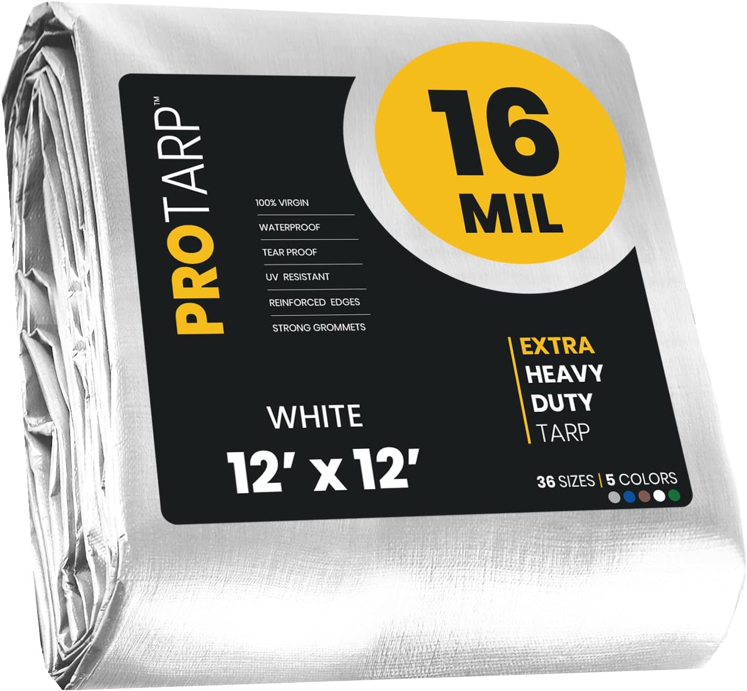 PROTARP Extra Heavy Duty 16 Mil Tarp Cover for All Needs