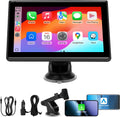 7 in Portable Wireless CarPlay Screen for Car - Plug-and-Play Upgrade