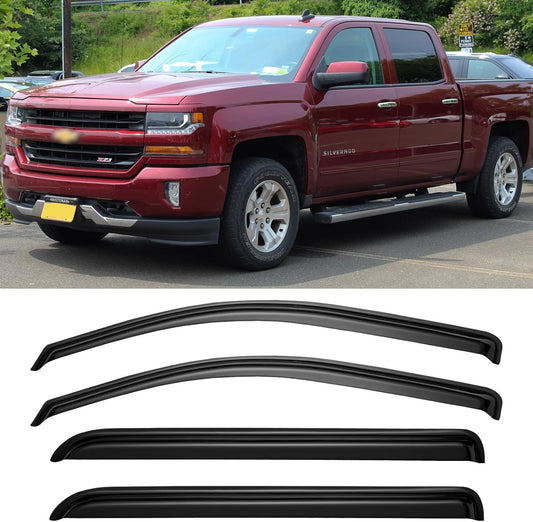 Window Rain Guards for 2014-2018 Chevy Silverado/GMC Sierra