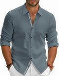 PJ PAUL JONES Mens Wrinkle Free Stretch Button Down Shirt - Modern Fit