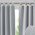 Outdoor Curtains for Patio - 2 Panels Waterproof Blackout, Light Grey