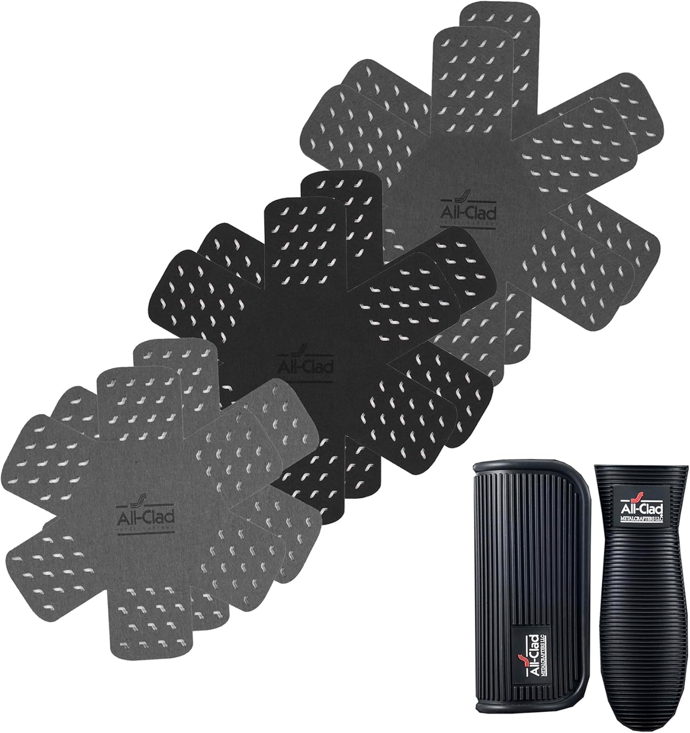 Pot Protectors & Silicone Grip Set for Kitchen Organization