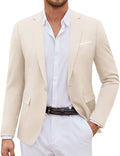 Mens Casual Blazer Suit Jacket One Button Sport Coat - Lightweight is