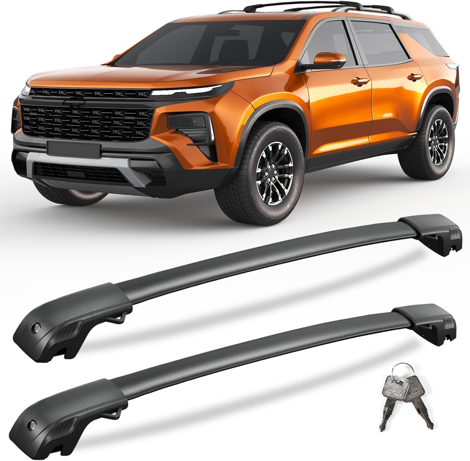 KINGGERI Lockable Roof Rack Cross Bars for Chevy Traverse 2022-2025