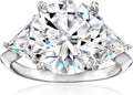 7.50 ct. t.w. CZ Ring in Sterling Silver Size 9 - Statement Accent