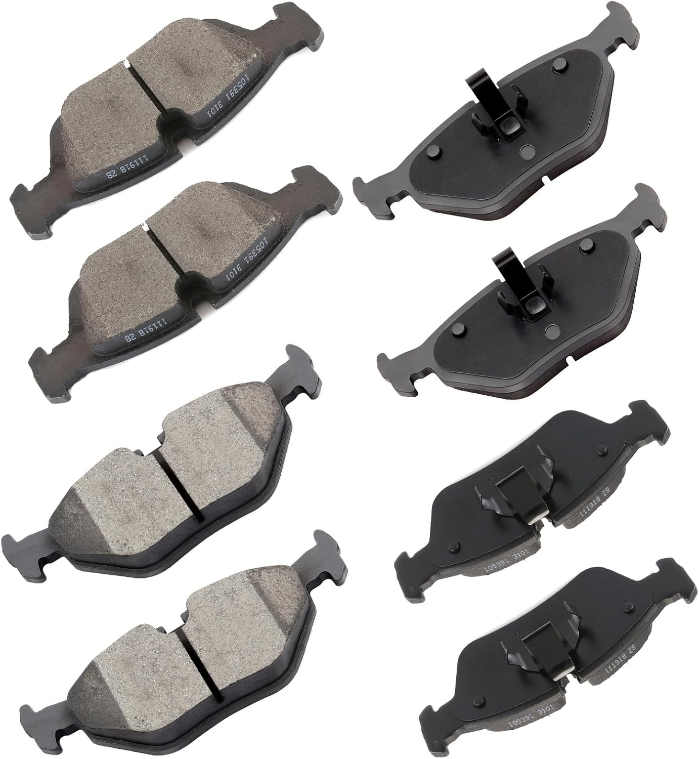 cciyu D781 D763 Front Rear Ceramic Brake Pads Kits for BMW