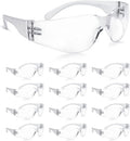 Amoolo Clear Safety Glasses Bulk of 48 for Eye Protection
