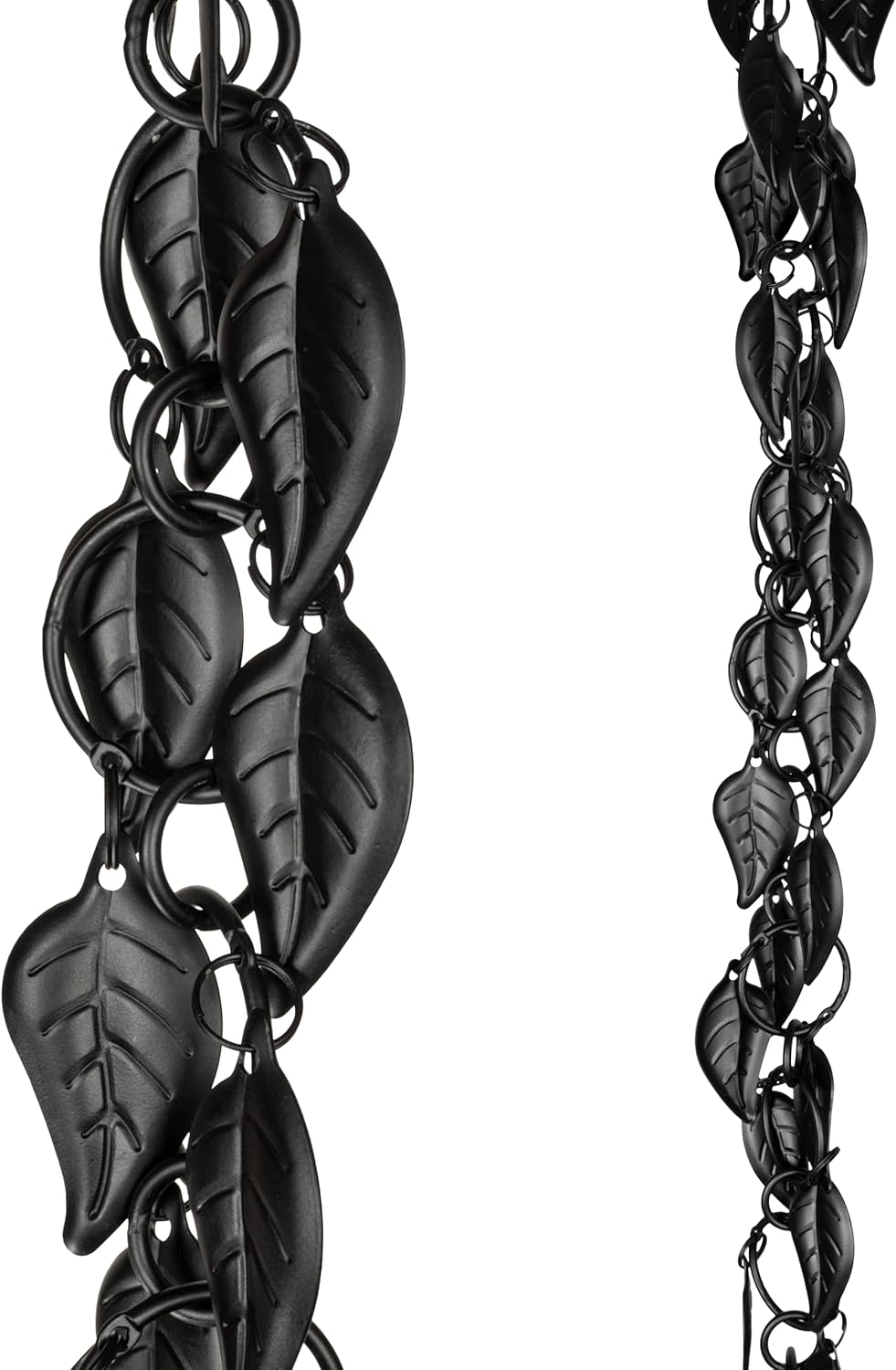 Monarch Rain Chains 8.5 ft Black Aluminum Cascading Rain Chain