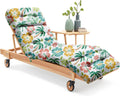 Outdoor Chaise Lounge Cushion Green Coconut Tree - 75.1in x 22.8in x