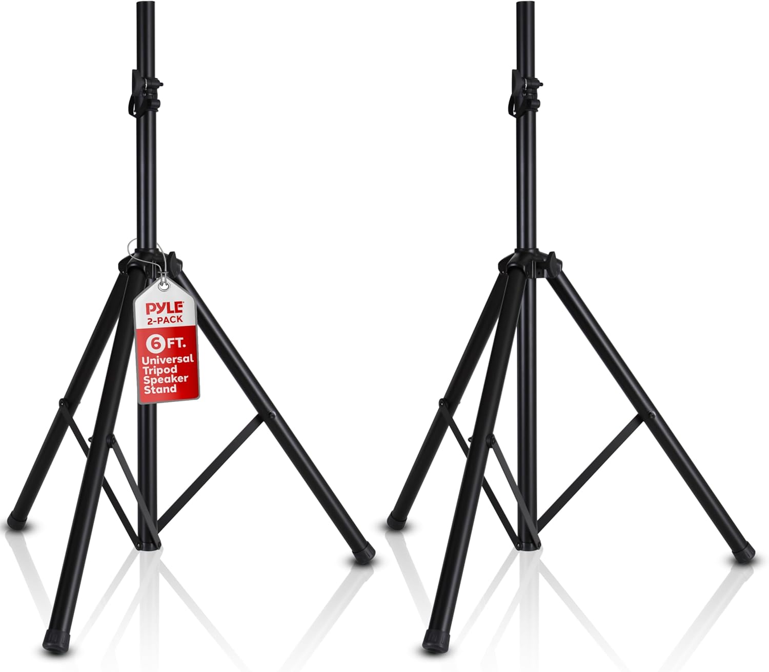 Pyle Universal Speaker Stand Set for DJs and Musicians