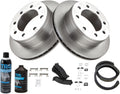TRQ Rear Brake Pad & Rotor Kit Compatible with 2004-05 Chevy/GMC