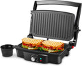 iSiLER Panini Maker: Non-Stick Plates, 180 Open, Breakfast Snacks
