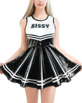 Cheer Sissy Mini Dress - Littleforbig Sleeveless Overall Skirt