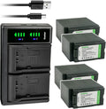 Kastar 4-Pack CGA-D54 Batteries and LTD2 USB Charger - High Capacity