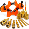 THINKWORK Diamond Drill Bits Tile Hole Saw Kit - Durable Multi-Size