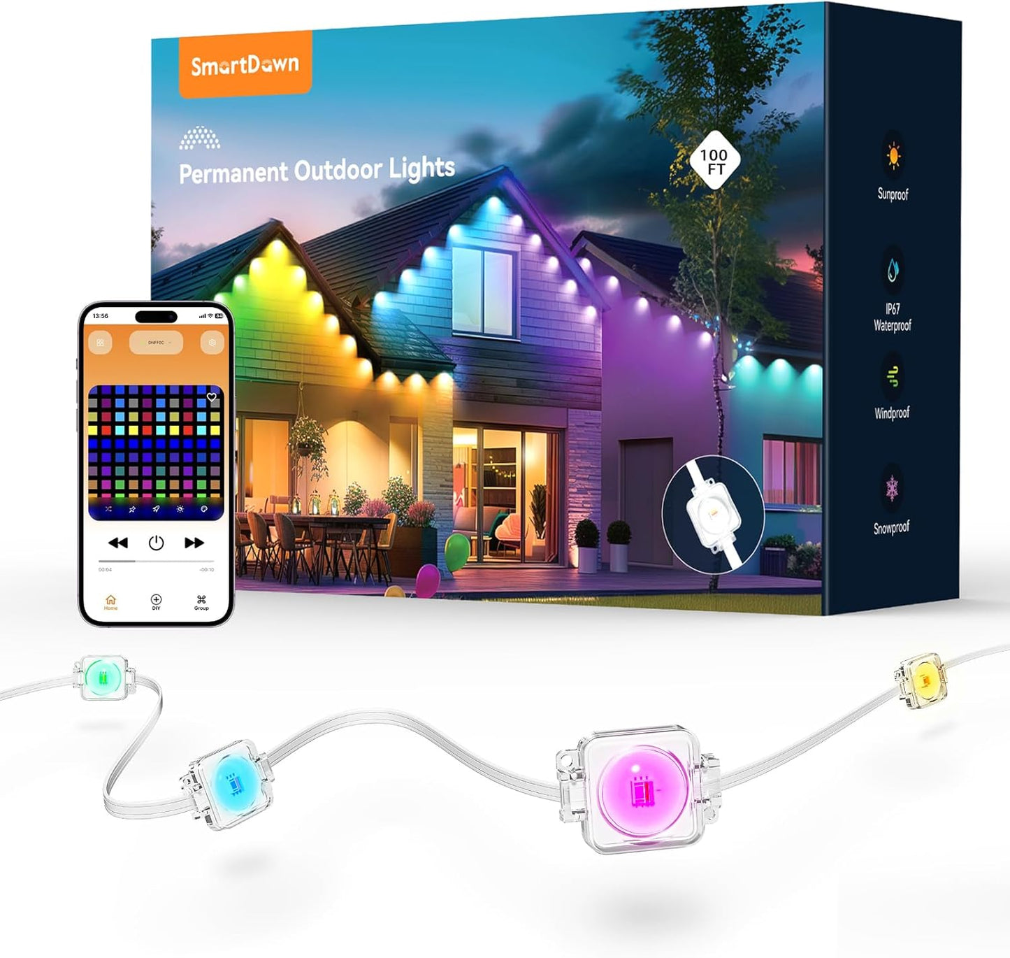 Permanent Outdoor Lights for Stunning Holiday Decor and More