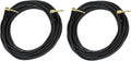Audio 2000s E27150P2 1/4ft TS Right Angle Patch Cable 50 ft (2 Pack)