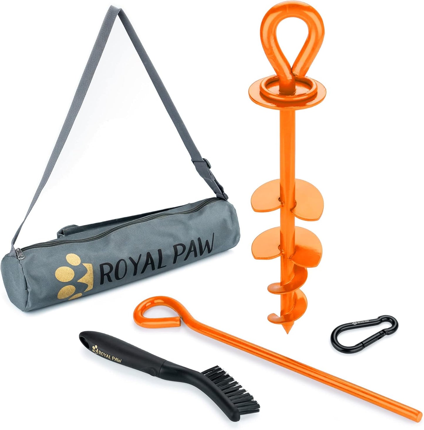 Heavy Duty Dog Tie Out Stake for Large Dogs up to 210 lbs