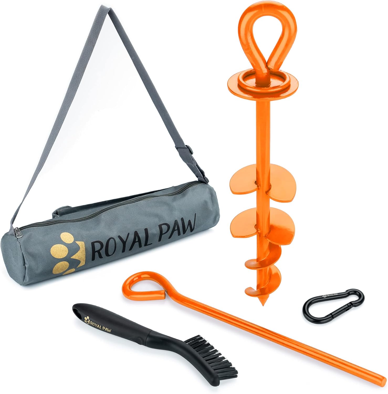 Heavy Duty Dog Tie Out Stake for Large Dogs up to 210 lbs