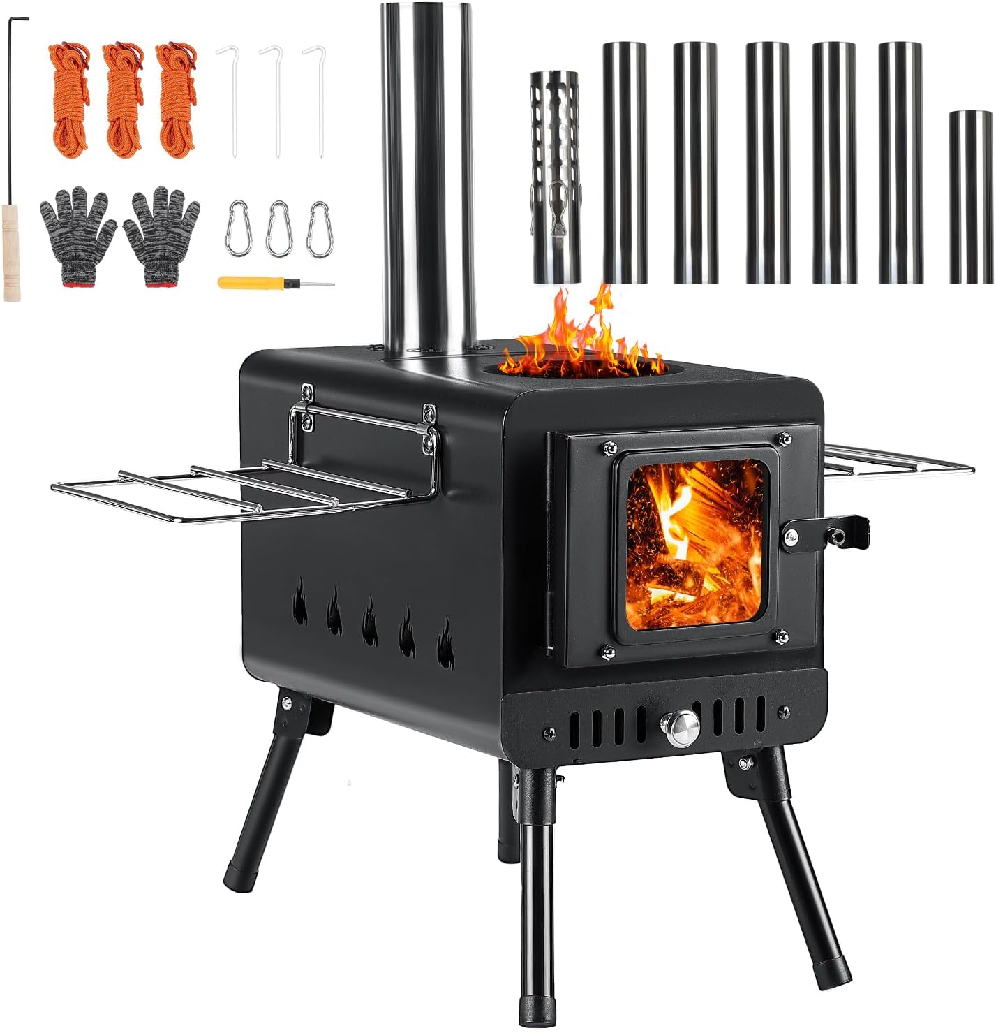 DEERFAMY Portable Tent Stove - Ultimate Outdoor Heating