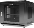 Wall Mount Server Rack 9U 24in Depth - Locking Network Cabinet