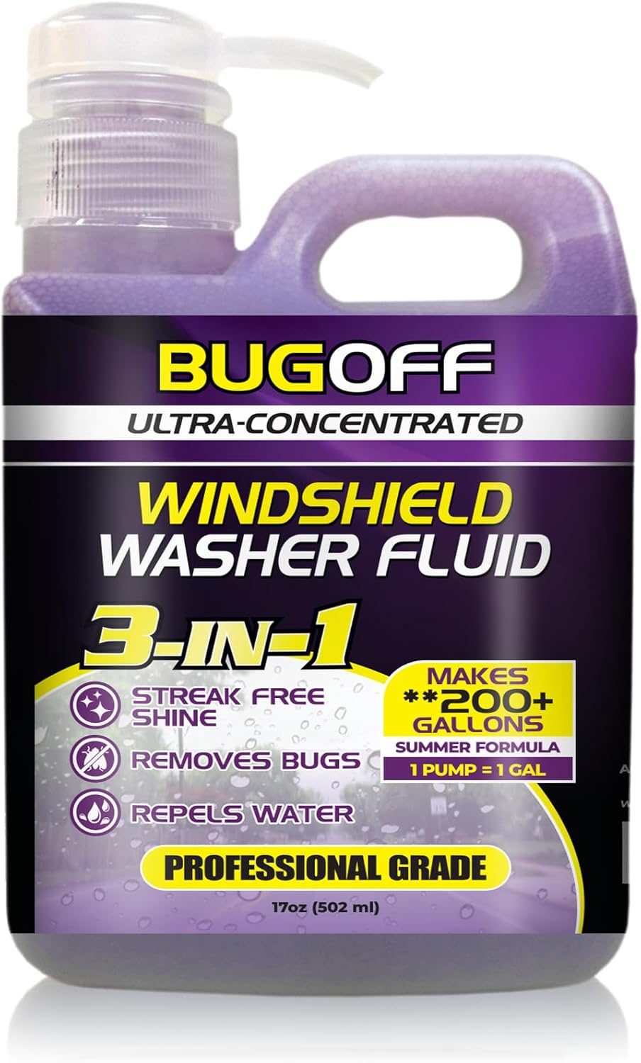 Windshield Washer Fluid Ultra-Concentrated for Professional Use