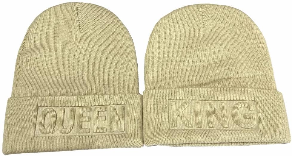MIUNIKO King & Queen Skullies - Couple Winter Beanie Set