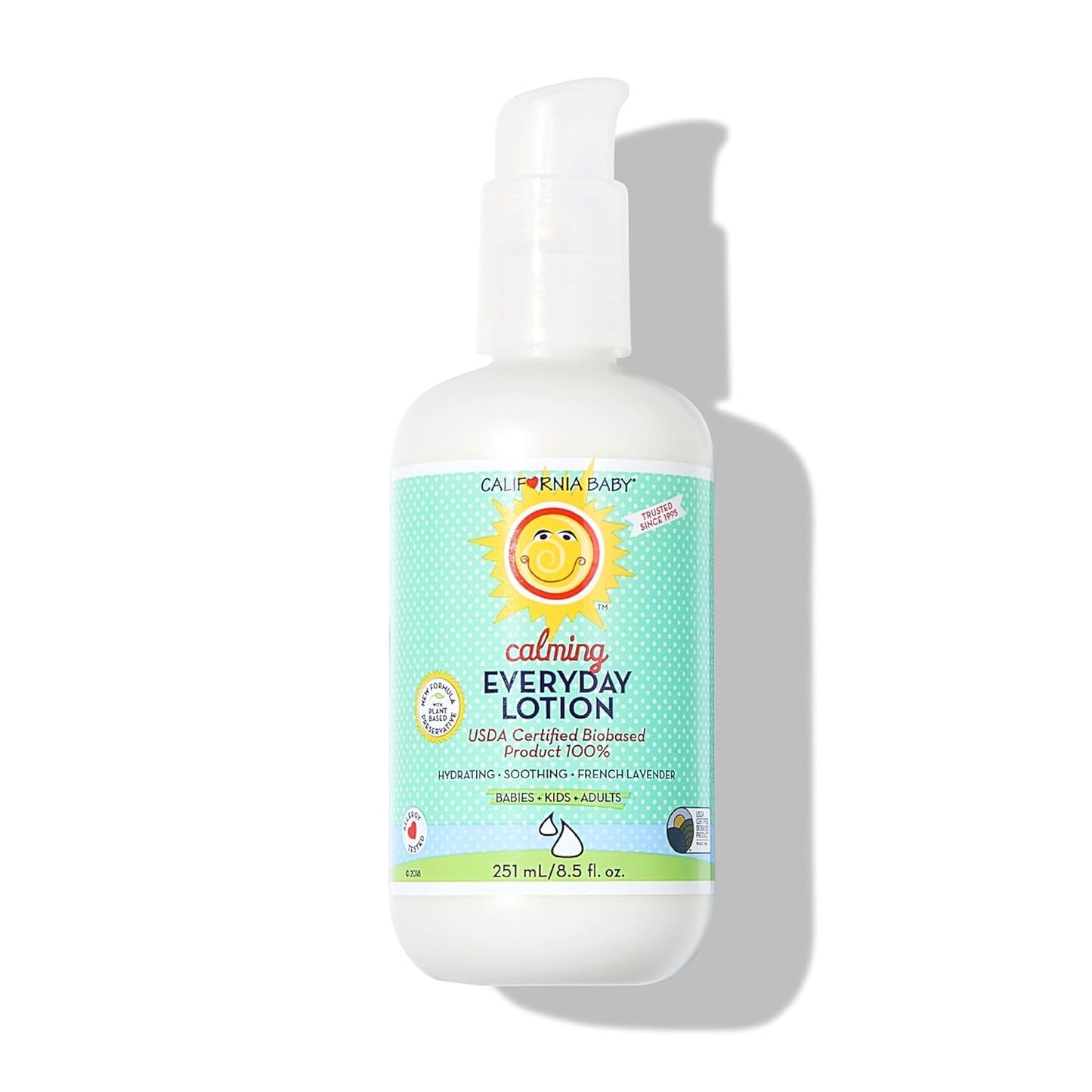 California Baby Calming Lotion | Gentle Lavender Soothe | Allergy-Friendly | Organic Ingredients