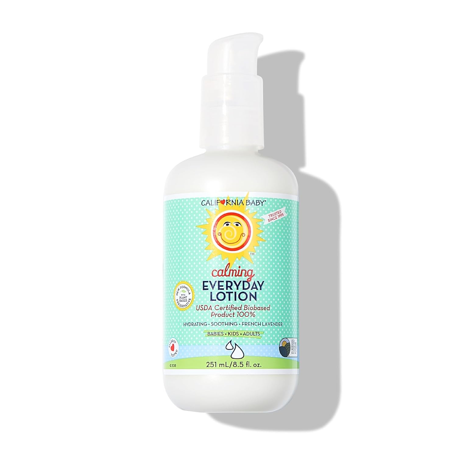 California Baby Calming Lotion | Gentle Lavender Soothe | Allergy-Friendly | Organic Ingredients