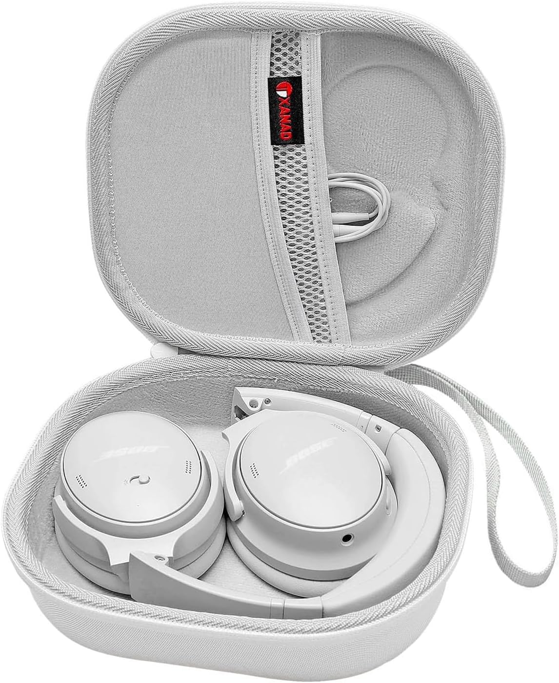 XANAD Hard Case for Bose QC Headphones - White