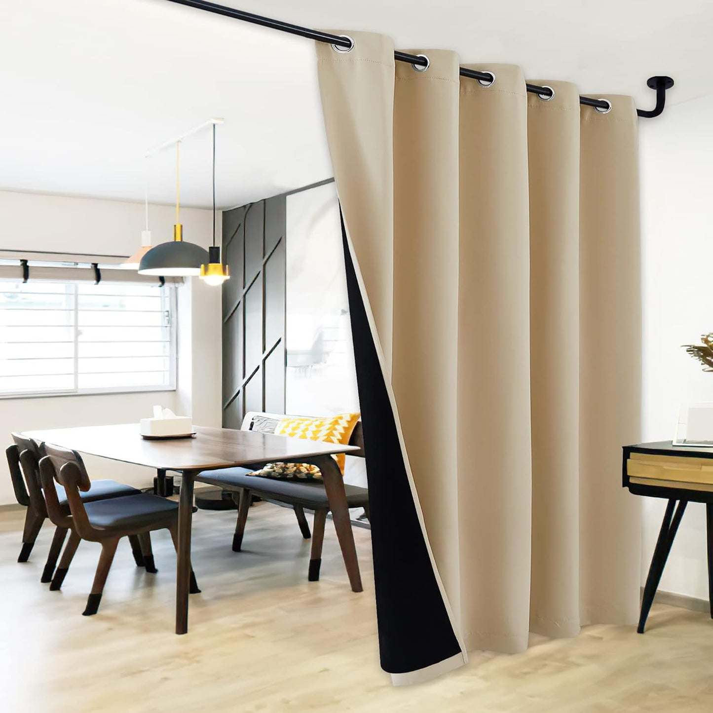 NICETOWN Thermal Insulated Blackout Curtains for Patio Doors