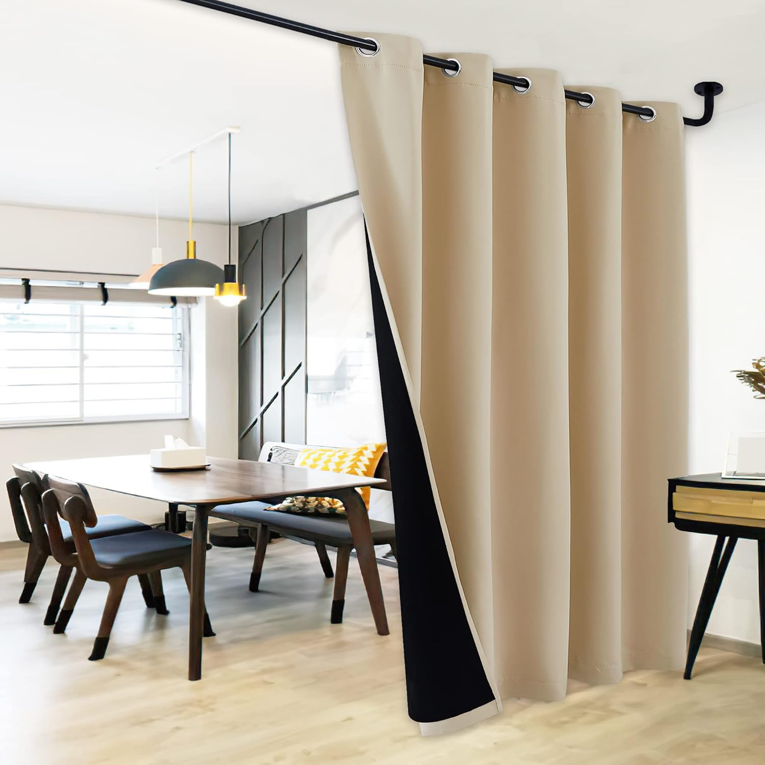 NICETOWN Thermal Insulated Blackout Curtains for Patio Doors