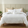 French Linen Duvet Cover Set Full - Breathable Washed Linen Cotton