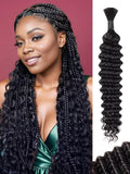 Human Braiding Hair 24in Deep Water Wave - Soft 10A Brazilian