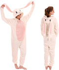 COSUSKET Snug Fit Unisex Onesie Pajamas - Cozy Flannel Bunny
