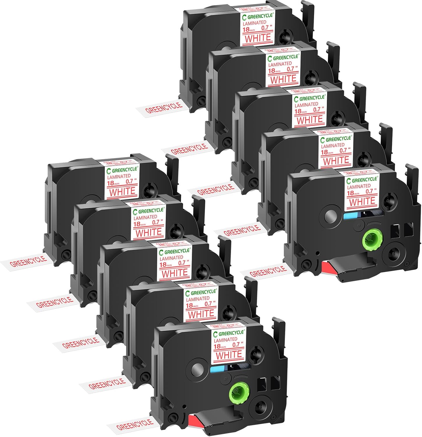 GREENCYCLE Compatible TZe-242 Label Tape for Organizing Needs