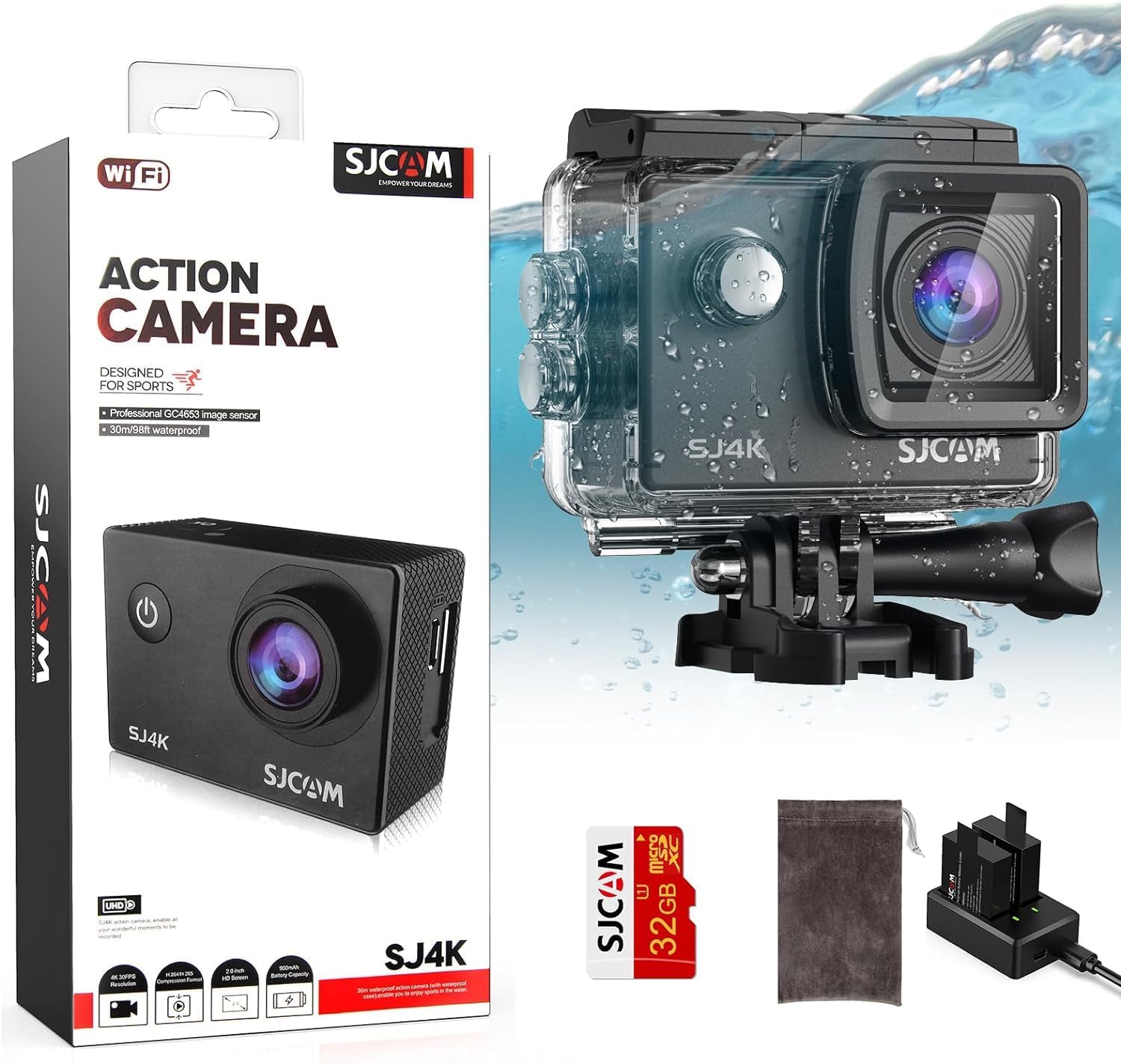 4K Motorcycle Action Cam Bundle