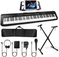 88 Key Piano Keyboard with Semi Weighted Keys - Beginner Bundle
