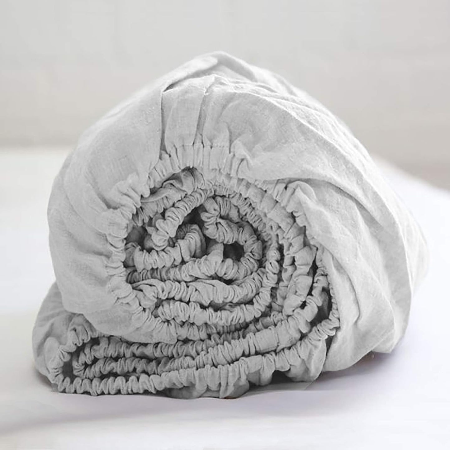 100% Linen Fitted Sheet Queen Size for Ultimate Comfort