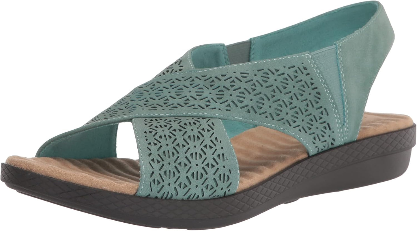 Easy Street Women's Claudia Wedge Sandal for All Day Comfort