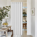 White Total Blackout Pinch Pleated Curtain 96in Long - Full Shading