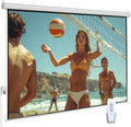 94 Inch Motorized Projector Screen for Home Office and Theater