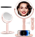 MIYADIVA Makeup Mirror with Lights: 20X Magnifying Beauty