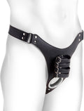 Male Chastity Harness with Silicone Anal Plug - Restrained Control