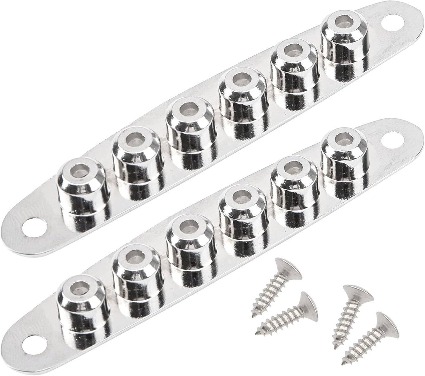 Enhance Tone: Yootones Guitar Bridge Plate Set (Silver)