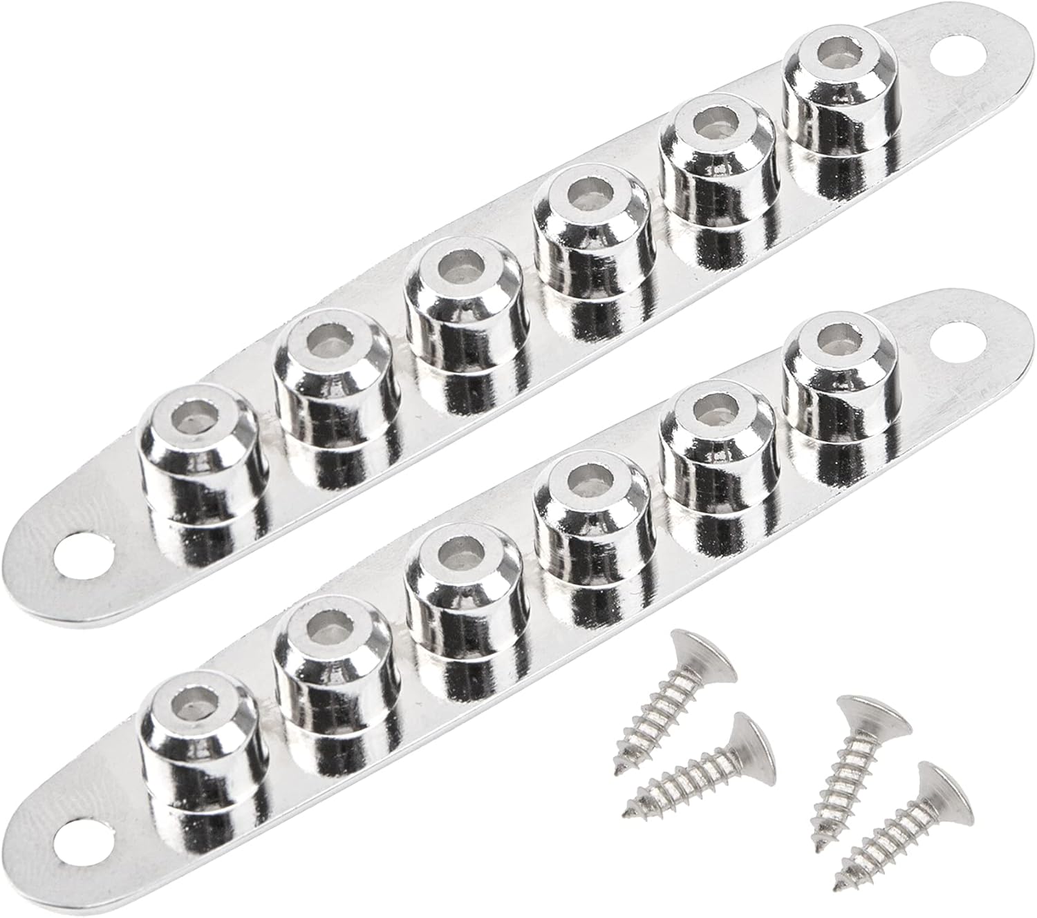 Enhance Tone: Yootones Guitar Bridge Plate Set (Silver)