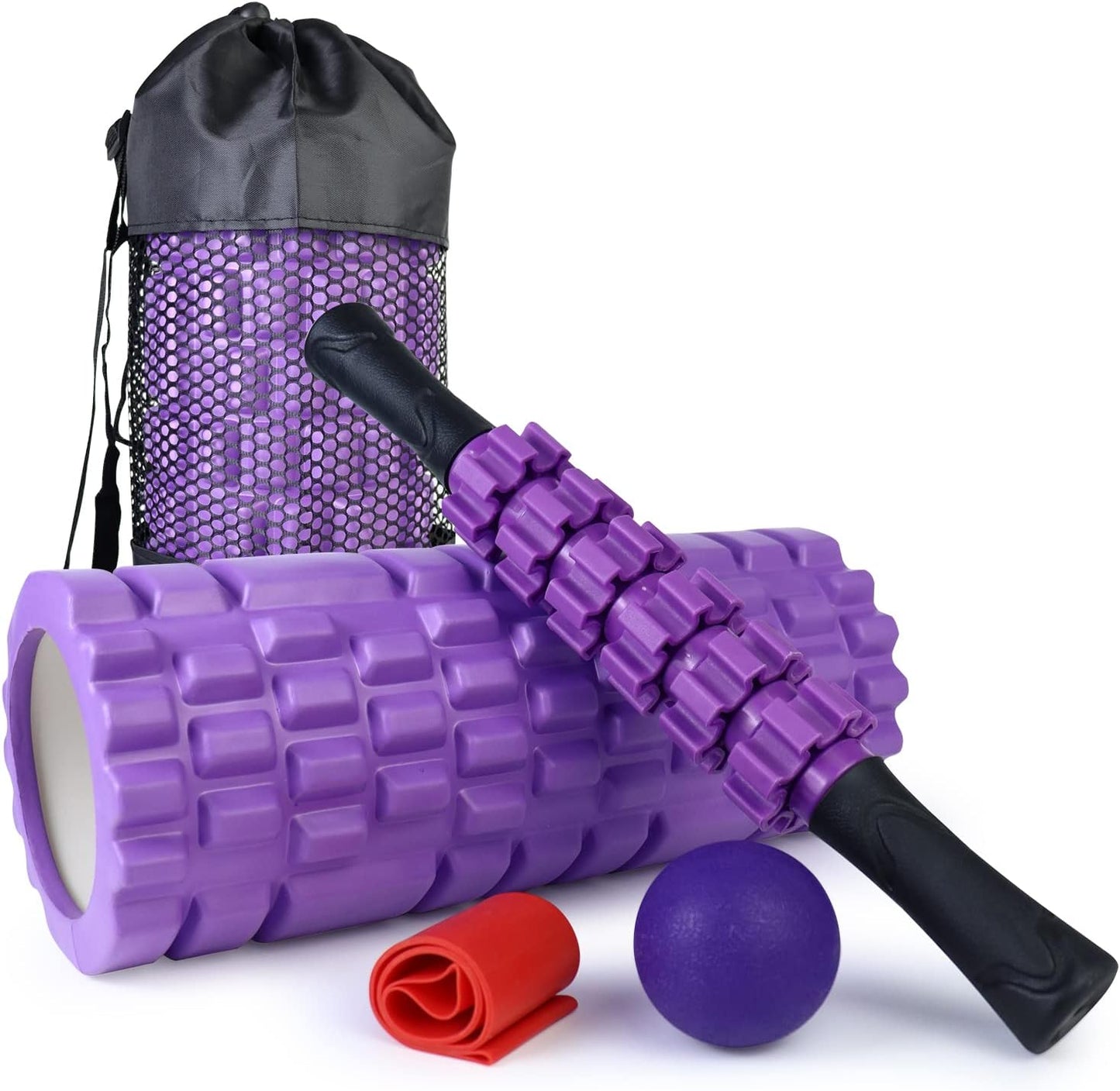 5 in 1 Foam Roller Set for Deep Muscle Massage and Flexibility