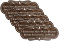 Employees Must Wash Hands Before Returning to Work Sign - Walnut Small
